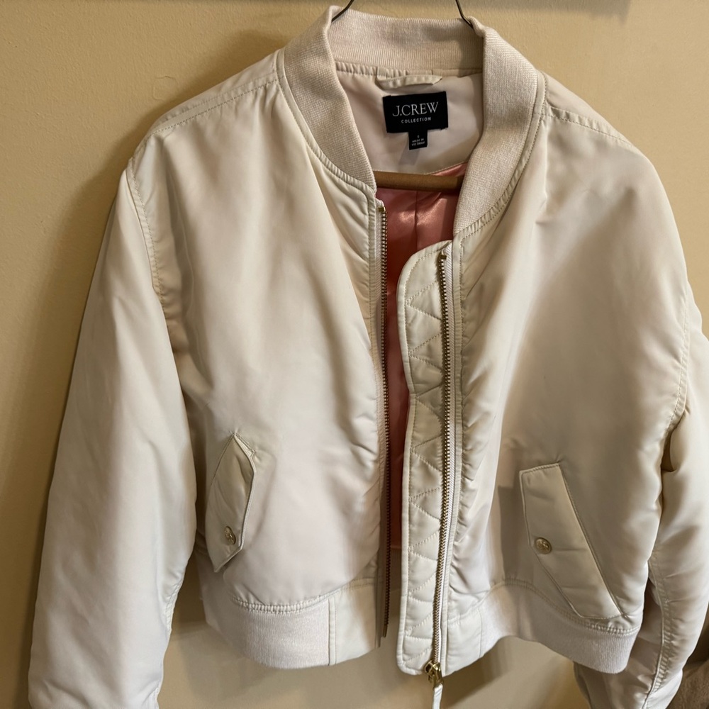J. Crew Collection Women's Off-White Bomber Jacket